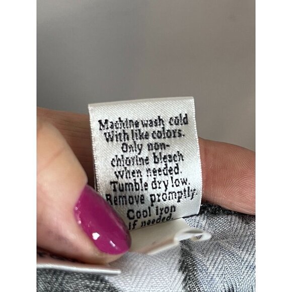 Croft Barrow Coastal Skirt 16 Black Floral Euro Summer Old Money Preppy Classic - Picture 7 of 9